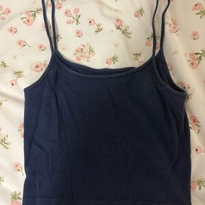 Brandy Melville Navy Blue Women's Tank Top